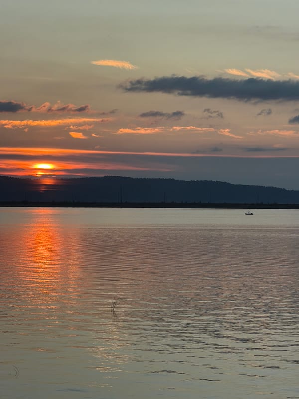 Sunset on the Kama River and a casual evening in Chaikovsky