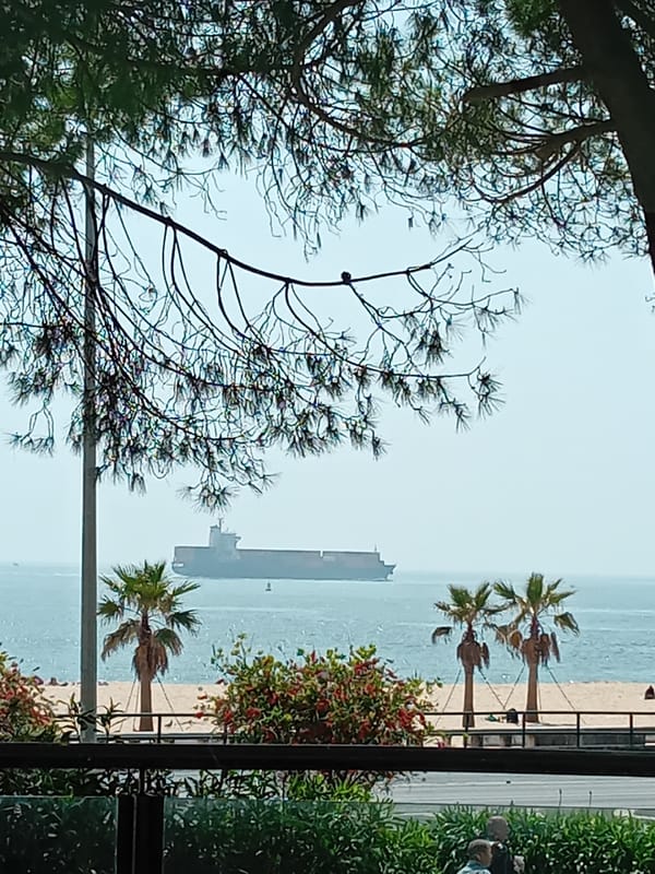 Atlantic Ocean view captured from Oeiras coastal area