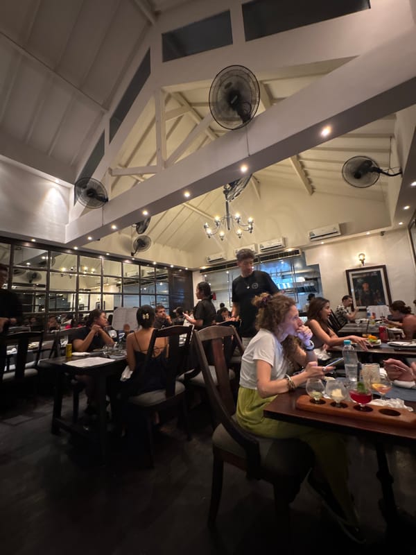 Dinner and nightlife in North Kuta, Bali