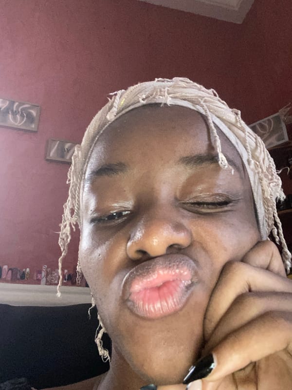 Indoor selfie series in Jos, Nigeria — poses and headscarf details