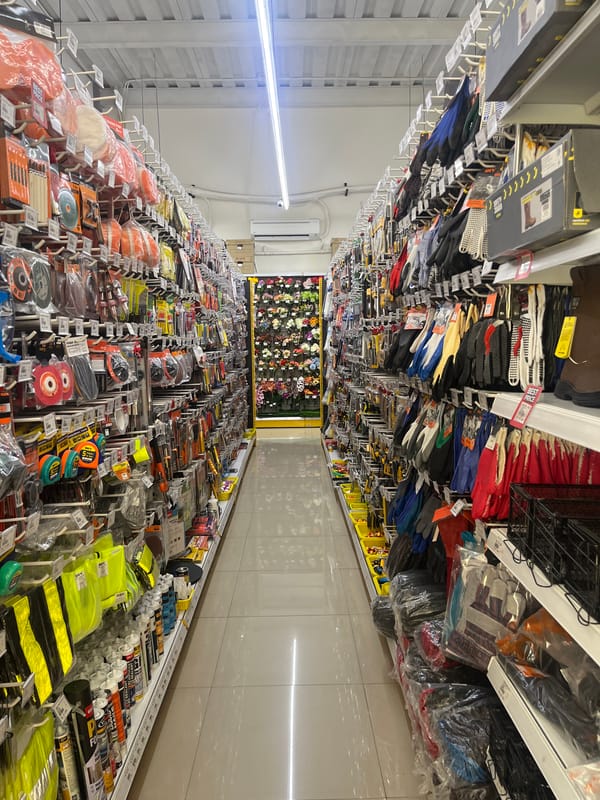 Early morning shopping trip documented at West Jakarta retail store
