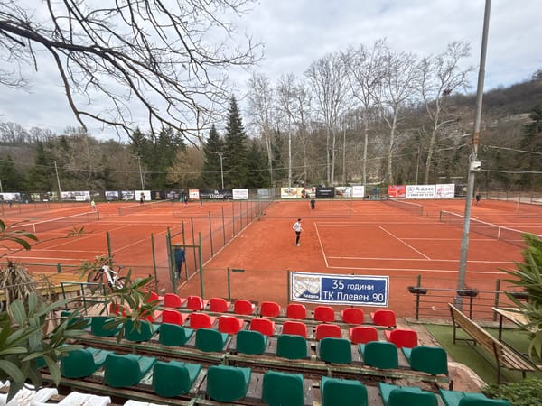 Tennis complex busy with players and spectators in Pleven