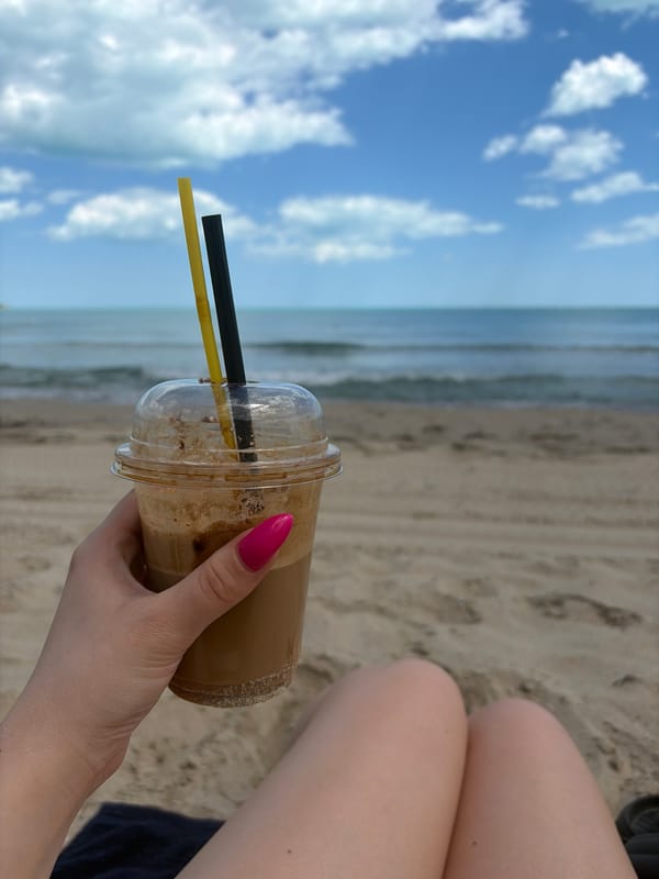 Beachgoer documents seaside moments in Ravda, Bulgaria