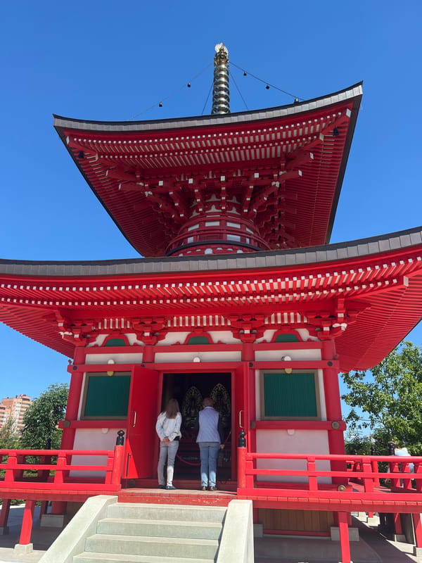 Buddhist temple visit documented in Krasnodar, Russia