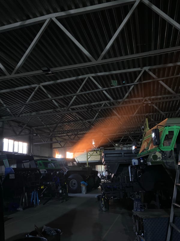 Industrial building interior documented in Krasnoyarsk, Russia