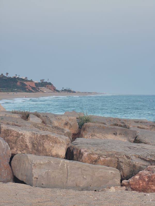 Sunset memories captured across Quarteira beach, Portugal evening scenes