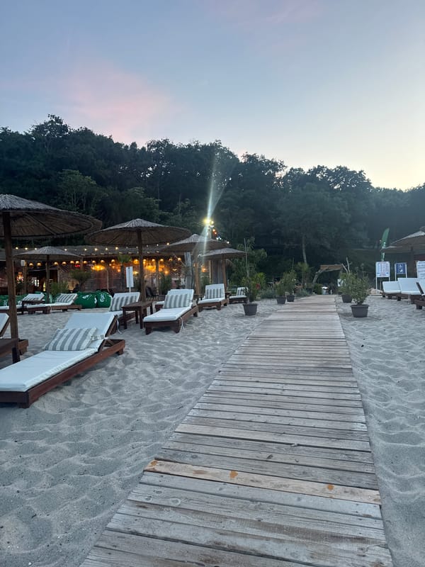 Evening beach visit documented in Varna, Bulgaria resort area