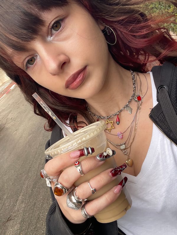 Young woman photographed multiple times across Raanana, Israel