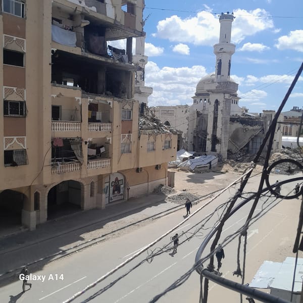 Extensive building damage documented across Khan Yunis streets