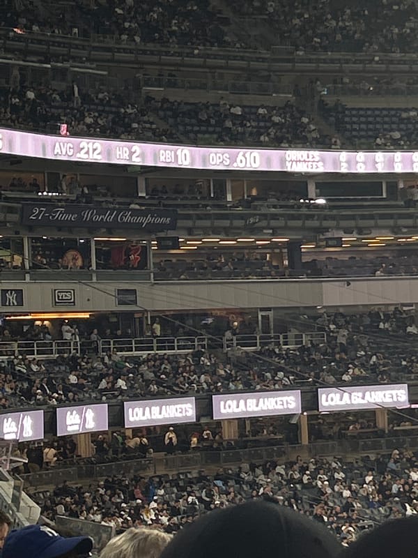 Late night baseball game draws crowds to Yankee Stadium