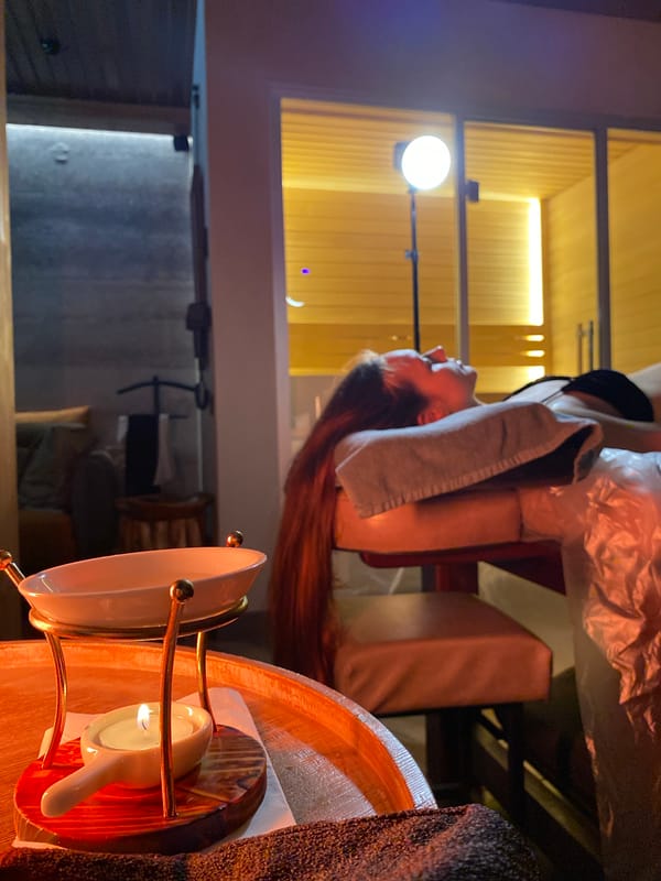 Spa massage session filmed and photographed in Izhevsk studio