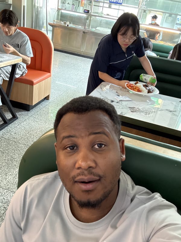 Early morning social interactions captured in Daxing District cafeteria, staircase