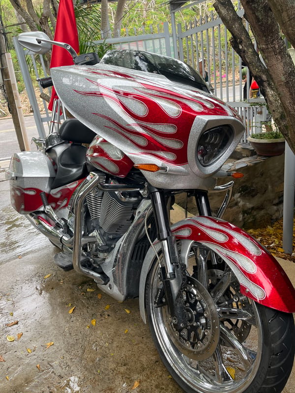 Victory motorcycle and street scenes documented in Nha Trang