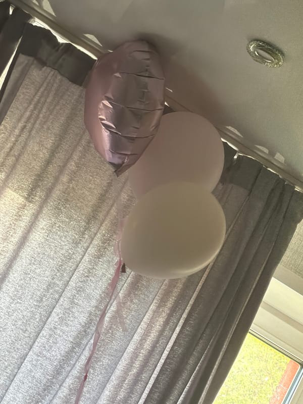Decorative balloons observed indoors in Krasnoyarsk, Russia