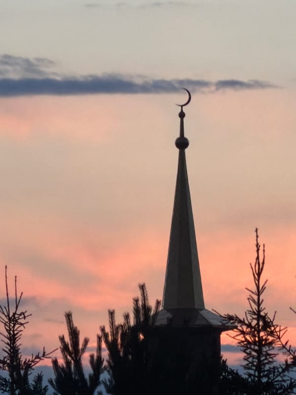 Dusk photography around religious landmarks, open skies, and flowers