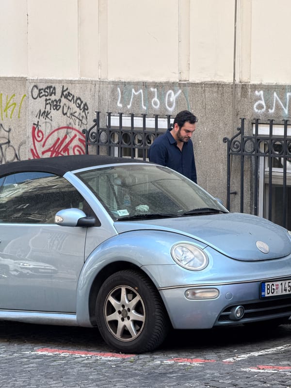 Friday morning street life documented across Belgrade, Serbia
