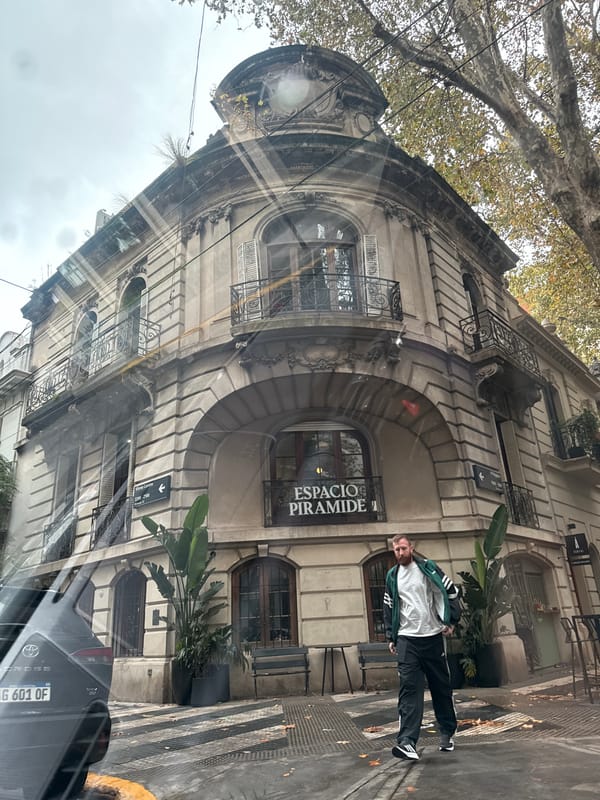 Driver documents autumn afternoon through Buenos Aires neighborhoods