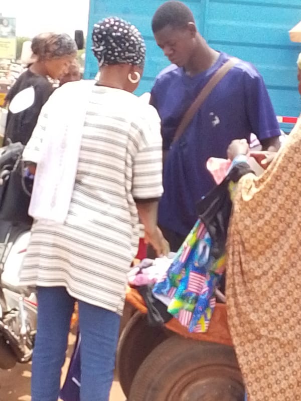 Daily life scenes documented across Tamale, Ghana markets and streets