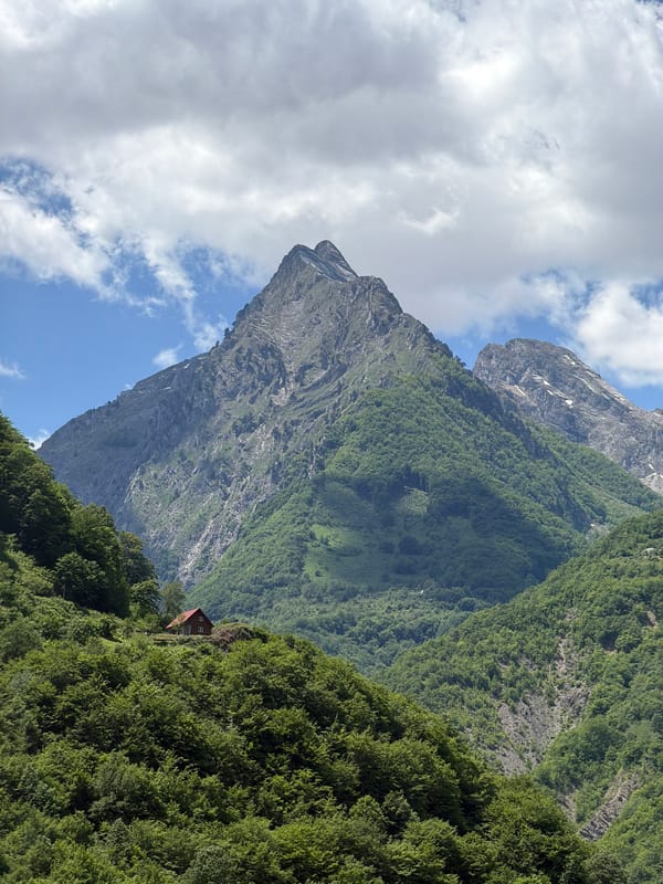 Mountain landscape documented in Dragovića Polje, Montenegro