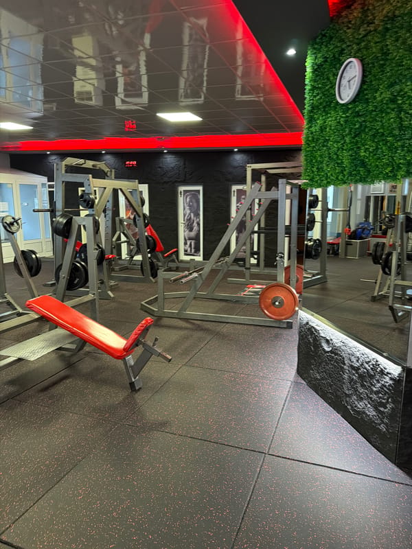 Gym interior documented in Dobrich Bulgaria