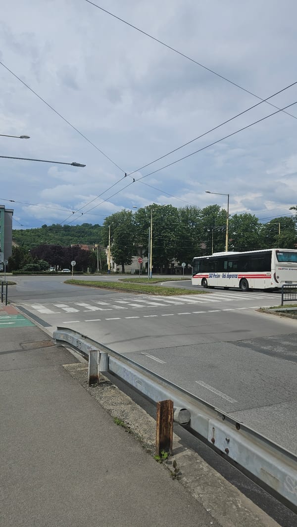 Morning walk documented through Prešov, Slovakia streets and waterways