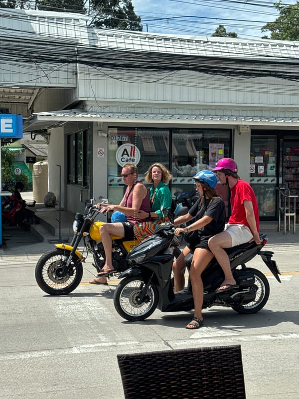 Morning street life observed in Ban Tai Subdistrict Thailand