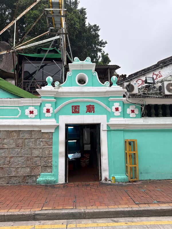 Morning documentation of Macao's mixed architecture and streetscapes