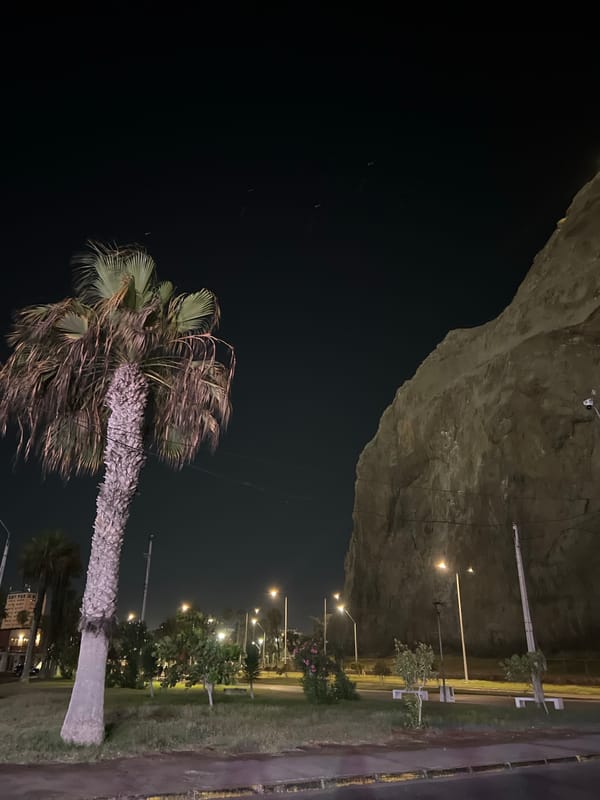 Evening scenes captured across Arica, Chile locations