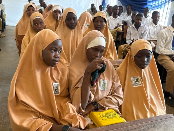 School assembly gathering held in Unguwan Dosa Nigeria