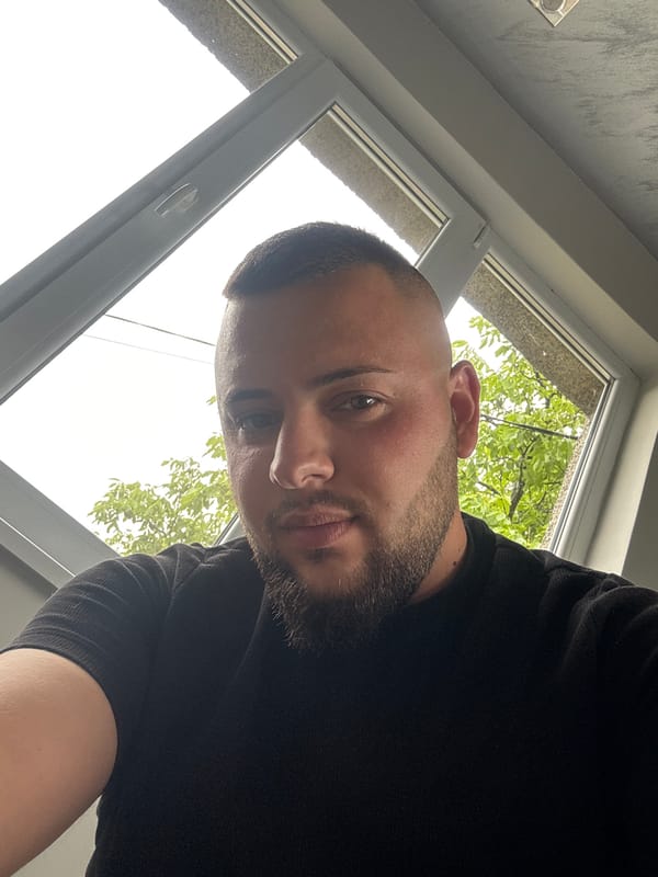 Man Takes Selfie in Radievo, Bulgaria