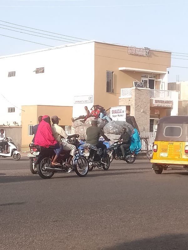 Daily street life captured in Pantame, Nigeria
