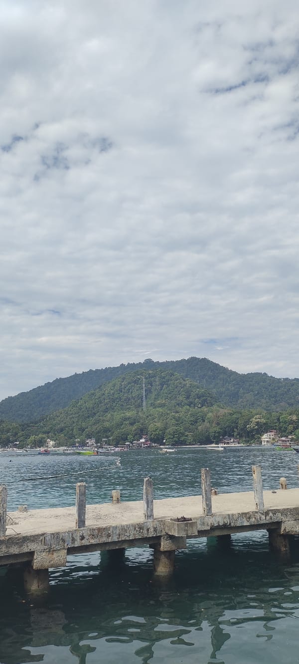Boat journey documented along Sabang Indonesia waterfront June 2026