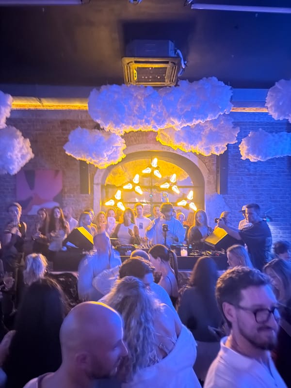 Nightclub event with costumed performer, Krasnoyarsk