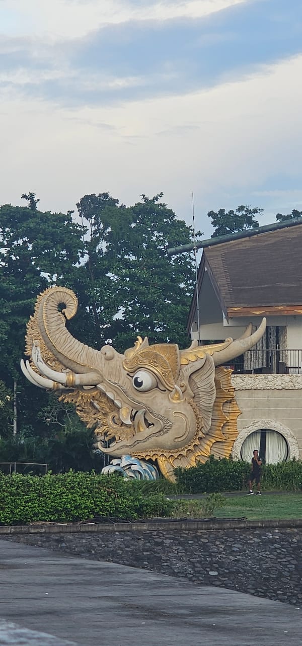 Evening scenes captured around Denpasar marina and cultural sites