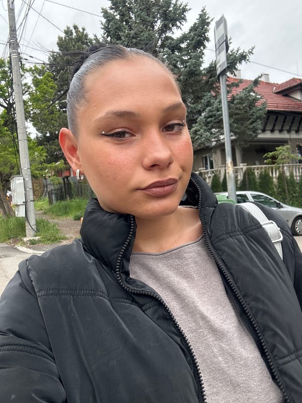 Woman photographed multiple times on Sofia street