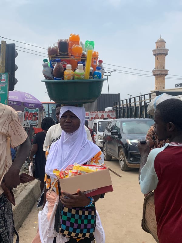 Ikorodu street market buzzing near the Oriwu Central Mosque
