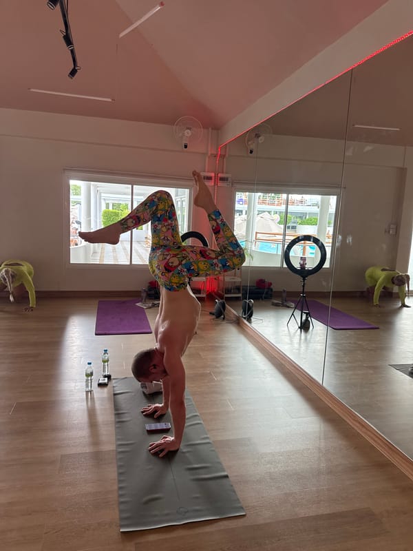 Morning fitness studio scene captured in Kathu, Thailand