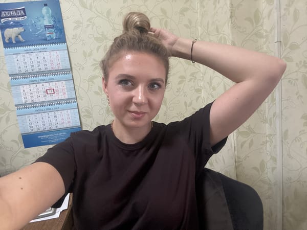 Casual selfie session mixing indoor workspace and outdoor shots