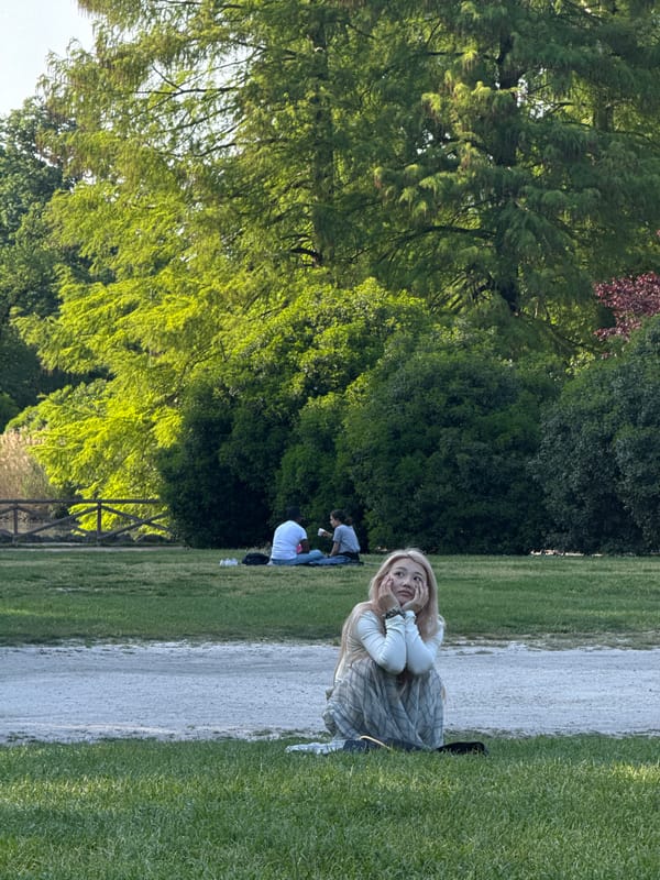 Park visitors enjoy sunny afternoon in Milan