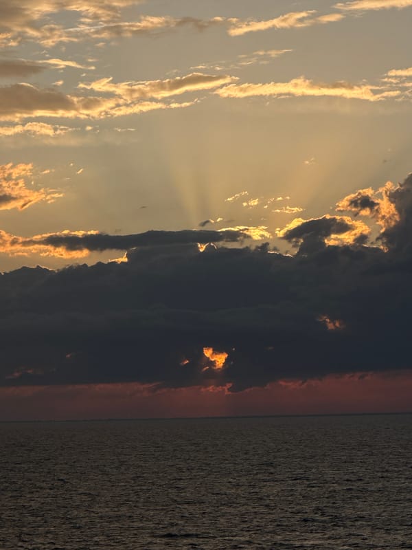 Twilight seascape captured by witness in Italy