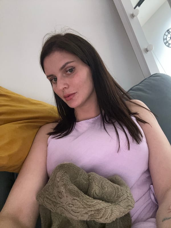 Relaxing on the couch on a quiet afternoon