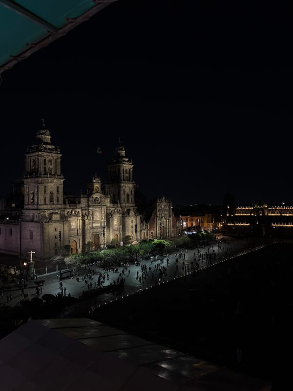 Full moon illuminates Mexico City's historic cathedral district