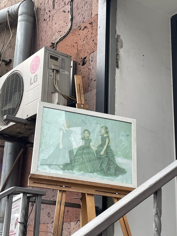 Yerevan storefronts and street life documented in afternoon walkabout