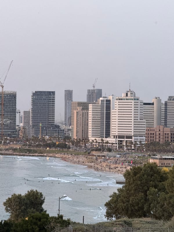 Religious sites and coastal views documented across Tel Aviv-Jaffa