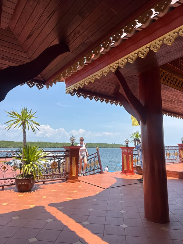 Morning scenes captured at Ko Panyi waterfront pavilion