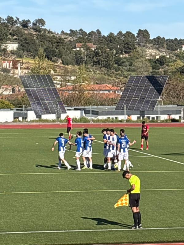 Soccer match documented in Valpaços, Portugal Friday afternoon