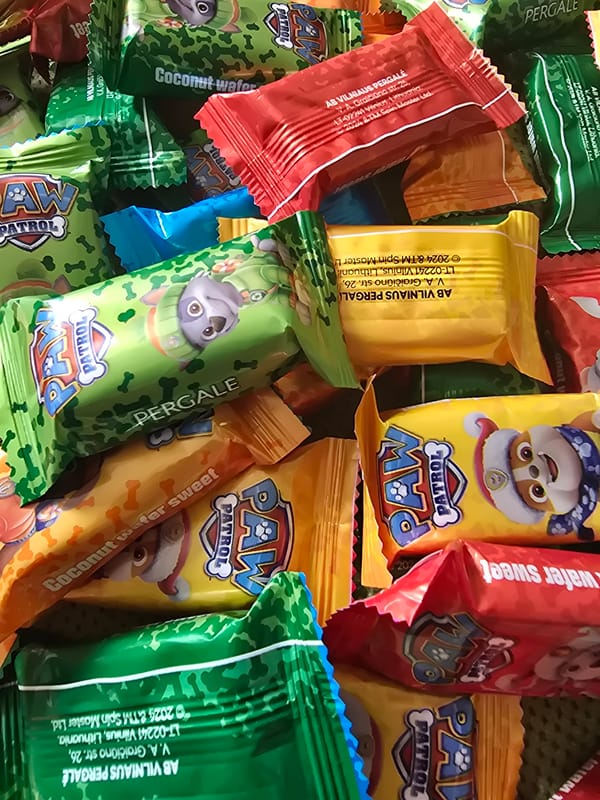 Paw Patrol candy collection documented by witness