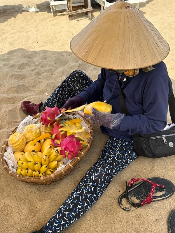 Morning beach leisure captured in Nha Trang Ward, Vietnam