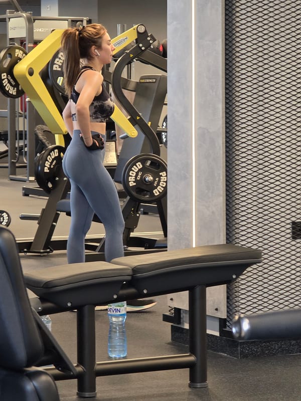 Fitness enthusiasts work out at modern Plovdiv gym