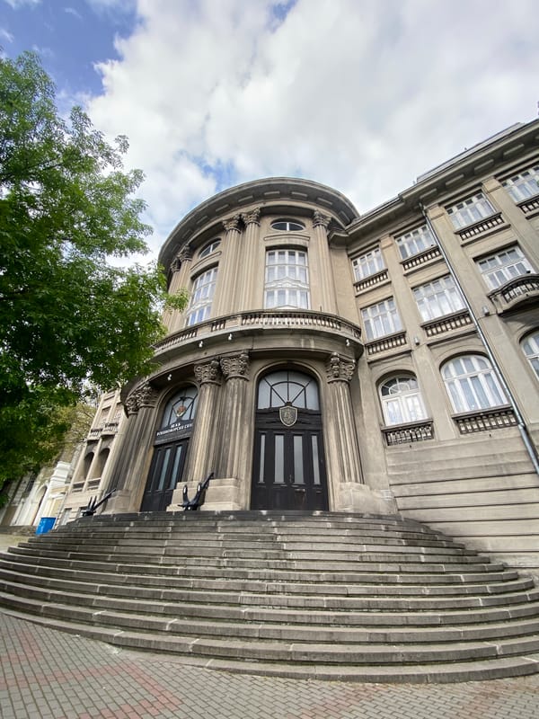 Naval buildings photographed in Varna, Bulgaria